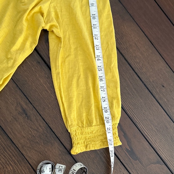 J. Jill Mustard Yellow Long Sleeve Top NWT Women’s size-L - Picture 8 of 10